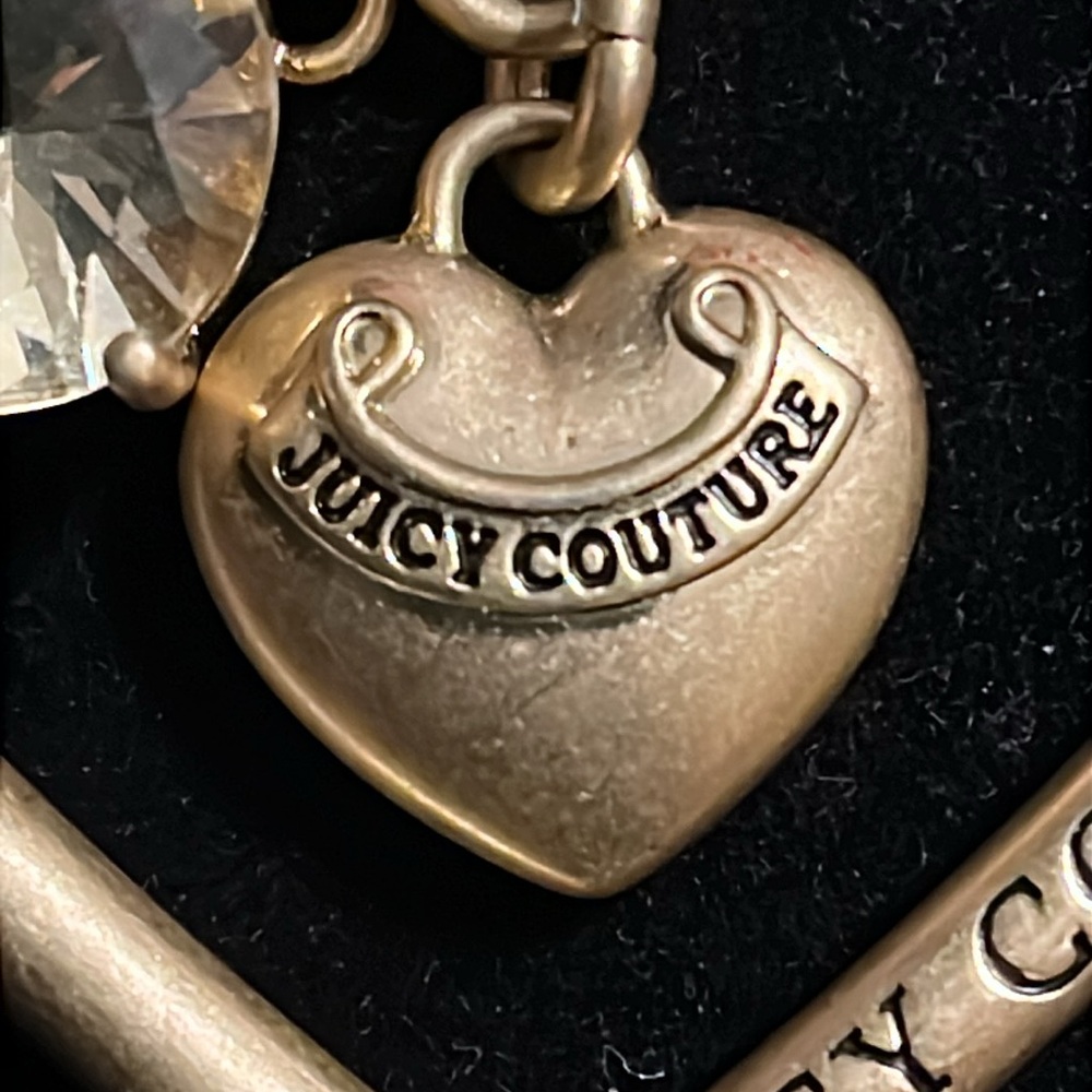 Juicy Couture Gold Heart Charm with Crystal Accent - Picture 5 of 17